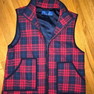 Francesca's Plaid Vest